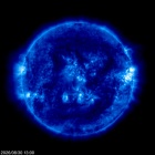 Click for time-lapse image of the sun