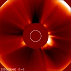 Latest LASCO C2 image of the Sun