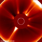 Latest LASCO C2 image of the Sun