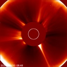 Latest LASCO C2 image of the Sun