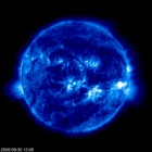 Click for time-lapse image of the sun