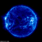 Click for time-lapse image of the sun